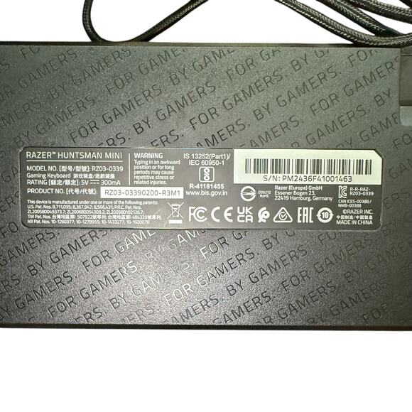 Razer Huntsman Mini 60% RGB Gaming Keyboard - Pre-Owned - Picture 10 of 11